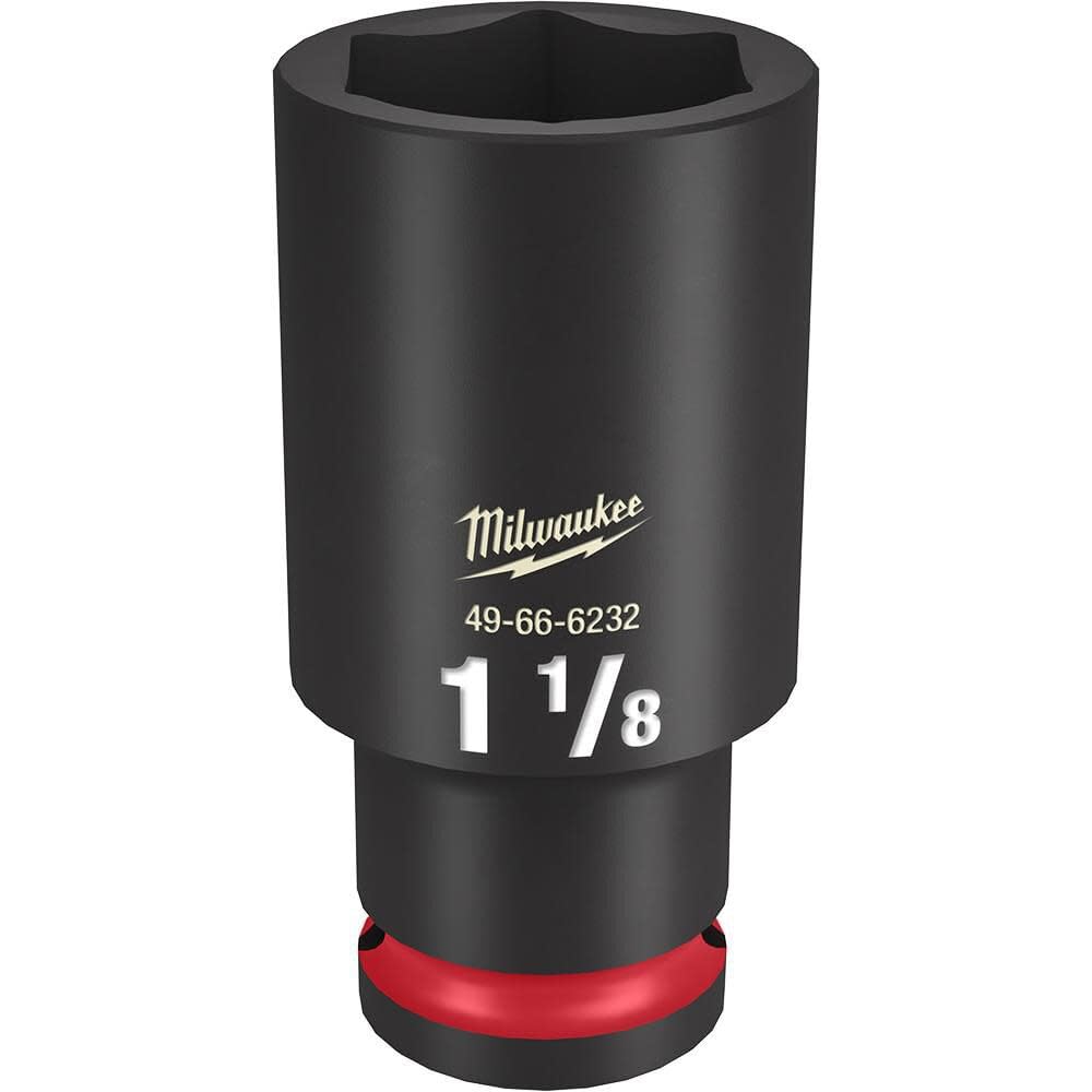 Amazon.com: Milwaukee 49666232 Shockwave 6 Point Impact Socket, 1